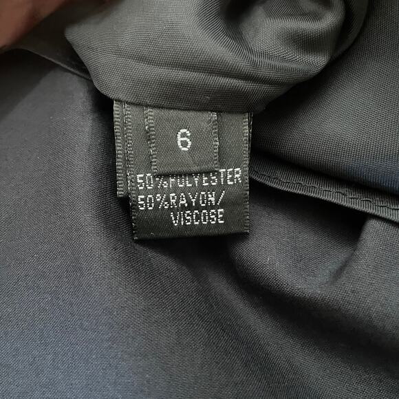 Lafayette 148 long skirt size 6 elegant black netted lace uplevel whimsigoth - Picture 6 of 6